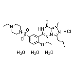 2-[2-Ethoxy-5-[(4-ethyl-1-piperazinyl)sulfonyl]phenyl]-5-methyl-7-propylimidazo[5,1-f][1,2,4]triazin-4(3H)-one Hydrochloride Trihydrate