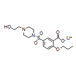 Lithium 5-[[4-(2-Hydroxyethyl)-1-piperazinyl]sulfonyl]-2-propoxybenzoate