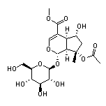 (1S,4aS,5R,7S,7aS)-7-(Acetyloxy)-1-(beta-D-glucopyranosyloxy)-1,4a,5,6,7,7a-hexahydro-5-hydroxy-7-methylcyclopenta[c]pyran-4-carboxylic Acid Methyl Ester