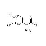 2-Amino-2-(3-chloro-4-fluorophenyl)acetic Acid