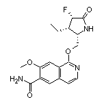 1-[[(2S,3S,4S)-3-Ethyl-4-fluoro-5-oxo-2-pyrrolidinyl]methoxy]-7-methoxyisoquinoline-6-carboxamide