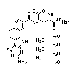 N-[4-[2-(2-Amino-4,7-dihydro-4-oxo-3H-pyrrolo[2,3-d]pyrimidin-5-yl)ethyl]benzoyl]-L-glutamic Acid Disodium Salt Heptahydrate