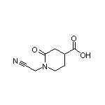 1-(Cyanomethyl)-2-oxopiperidine-4-carboxylic Acid