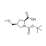 (2S,4S)-1-Boc-4-(methoxymethyl)pyrrolidine-2-carboxylic Acid