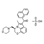 (R)-5-Methyl-3-(morpholinomethyl)-6-(1-naphthylcarbonyl)-2,3-dihydro-[1,4]oxazino[2,3,4-hi]indole Methanesulfonate