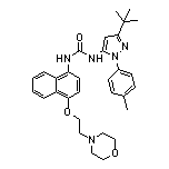 1-[3-(tert-Butyl)-1-(p-tolyl)-5-pyrazolyl]-3-[4-(2-morpholinoethoxy)-1-naphthyl]urea