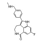 8-Fluoro-2-[4-[(methylamino)methyl]phenyl]-4,5-dihydroazepino[5,4,3-cd]indol-6(3H)-one