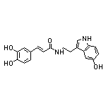 (E)-3-(3,4-Dihydroxyphenyl)-N-[2-(5-hydroxy-3-indolyl)ethyl]acrylamide