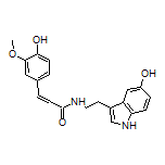 N-[2-(5-Hydroxy-3-indolyl)ethyl]-3-(4-hydroxy-3-methoxyphenyl)acrylamide