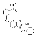 4-[[2-[[(1R,2R)-2-Hydroxycyclohexyl]amino]-6-benzothiazolyl]oxy]-N-methylpyridine-2-carboxamide