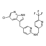 5-[[5-Chloropyrrolo[2,3-b]pyridin-3-yl]methyl]-2-[[[6-(trifluoromethyl)-3-pyridyl]methyl]amino]pyridine