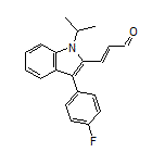 (E)-3-[3-(4-Fluorophenyl)-1-isopropyl-1H-indol-2-yl]acrylaldehyde