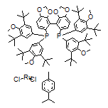 Chloro[(S)-(+)-5,5’-bis[di(3,5-di-t-butyl-4-methoxyphenyl)phosphino]-4,4’-bi-1,3-benzodioxole](p-cymene)ruthenium(II) Chloride