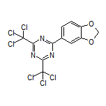 2-(1,3-Benzodioxol-5-yl)-4,6-bis(trichloromethyl)-1,3,5-triazine