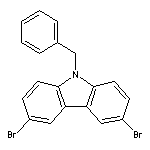 9-Benzyl-3,6-dibromocarbazole