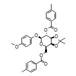 4-Methoxyphenyl 3,4-O-Isopropylidene-2,6-bis-O-(4-methylbenzoyl)-beta-D-galactopyranoside