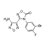 3-(4-Amino-1,2,5-oxadiazol-3-yl)-4-(3-bromo-4-fluorophenyl)-1,2,4-oxadiazol-5(4H)-one