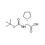 (R)-2-(Boc-amino)-2-cyclopentylacetic Acid