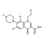 6,8-Difluoro-1-(2-fluoroethyl)-7-(4-methyl-1-piperazinyl)-4-oxo-1,4-dihydroquinoline-3-carboxylic Acid