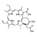 (7S,8S)-3-Carboxy-5-(carboxymethyl)-13-ethenyl-18-ethyl-7,8-dihydro-2,8,12,17-tetramethyl-21H,23H-porphine-7-propionic Acid