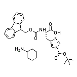 1-Boc-Nalpha-Fmoc-L-histidine Cyclohexylamine Salt
