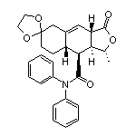 (1’R,3a’S,8a’S,9’S,9a’S)-1’-Methyl-3’-oxo-N,N-diphenyl-3’,3a’,5’,7’,8’,8a’,9’,9a’-octahydro-1’H-spiro[[1,3]dioxolane-2,6’-naphtho[2,3-c]furan]-9’-carboxamide