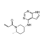 1-[(2S,5R)-5-[[7H-Pyrrolo[2,3-d]-4-pyrimidinyl]amino]-2-methyl-1-piperidyl]-2-propen-1-one