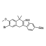 9-Bromo-8-methoxy-6,6-dimethyl-6,11-dihydro-5H-benzo[b]carbazole-3-carbonitrile