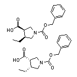 cis-1-Cbz-4-ethylpyrrolidine-3-carboxylic Acid