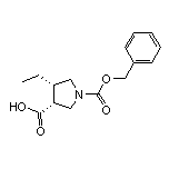 (3R,4S)-1-Cbz-4-ethylpyrrolidine-3-carboxylic Acid