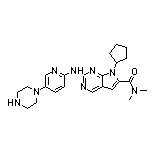 7-Cyclopentyl-N,N-dimethyl-2-[[5-(1-piperazinyl)-2-pyridyl]amino]-7H-pyrrolo[2,3-d]pyrimidine-6-carboxamide