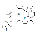 (+)-1,2-Bis[(2S,5S)-2,5-diethylphospholano]benzene(1,5-cyclooctadiene)rhodium(I) Trifluoromethanesulfonate