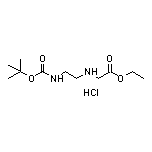 Ethyl 2-[[2-[(tert-Butoxycarbonyl)amino]ethyl]amino]acetate Hydrochloride