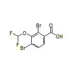 2,4-Dibromo-3-(difluoromethoxy)benzoic Acid