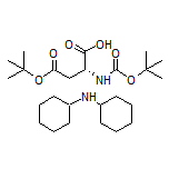 Dicyclohexylamine (R)-4-(tert-Butoxy)-2-(Boc-amino)-4-oxobutanoic Acid