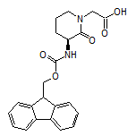 (S)-2-[3-(Fmoc-amino)-2-oxo-1-piperidyl]acetic Acid