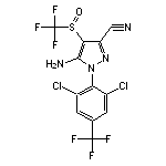 5-Amino-1-[2,6-dichloro-4-(trifluoromethyl)phenyl]-4-[(trifluoromethyl)sulfinyl]-1H-pyrazole-3-carbonitrile