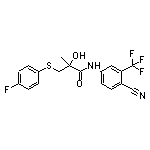 N-[4-Cyano-3-(trifluoromethyl)phenyl]-3-[(4-fluorophenyl)thio]-2-hydroxy-2-methylpropanamide