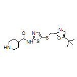 N-[5-[[[5-(tert-Butyl)oxazol-2-yl]methyl]thio]thiazol-2-yl]piperidine-4-carboxamide