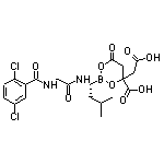 4-(Carboxymethyl)-2-[(R)-1-[2-(2,5-dichlorobenzamido)acetamido]-3-methylbutyl]-6-oxo-1,3,2-dioxaborinane-4-carboxylic Acid