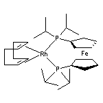 1,1’-Bis(di-i-propylphosphino)ferrocene(1,5-cyclooctadiene)rhodium(I)