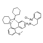 Chloro(2-dicyclohexylphosphino-2’,6’-dimethoxy-1,1’-biphenyl)[2-(2-aminoethylphenyl)]palladium(II) methyl-t-butylether adduct, min. 98% [SPhos Palladacycle Gen. 1]