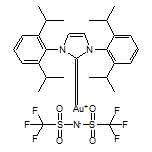 [1,3-Bis(2,6-di-isopropylphenyl)imidazol-2-ylidene][bis(trifluoromethanesulfonyl)imide]gold(I)