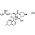 (2R,4R)-1-[(2S)-5-Guanidino-2-(3-methyl-1,2,3,4-tetrahydroquinoline-8-sulfonamido)pentanoyl]-4-methylpiperidine-2-carboxylic Acid Monohydrate
