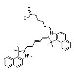 6-[(E)-1,1-Dimethyl-2-[(2E,4E)-5-(1,1,3-trimethyl-1H-benzo[e]indol-3-ium-2-yl)penta-2,4-dien-1-ylidene]-1H-benzo[e]indol-3(2H)-yl]hexanoate