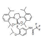 [1,3-Bis(2,6-diisopropylphenyl)imidazolidin-2-ylidene][2-isopropoxy-5-(2,2,2-trifluoroacetamido)benzylidene]ruthenium(VI) Chloride