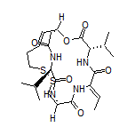 (1S,4S,7Z,10S,16E,21R)-7-Ethylidene-4,21-diisopropyl-2-oxa-12,13-dithia-5,8,20,23-tetraazabicyclo[8.7.6]tricos-16-ene-3,6,9,19,22-pentaone