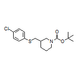 1-Boc-3-[[(4-chlorophenyl)thio]methyl]piperidine