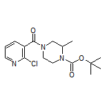 (4-Boc-3-methyl-1-piperazinyl)(2-chloro-3-pyridyl)methanone