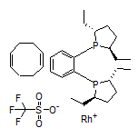 1,2-Bis[(2R,5R)-2,5-diethylphospholano]benzene(1,5-cyclooctadiene)rhodium(I) Trifluoromethanesulfonate